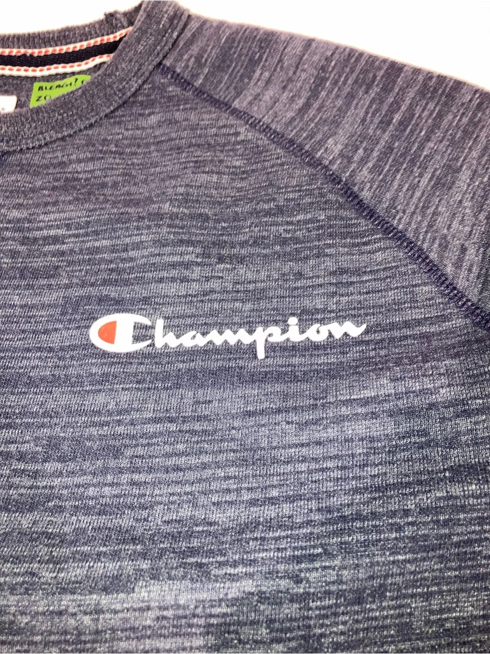 Champion Heather Navy Blue Crewneck Sweatshirt - size S - Picture 8 of 10
